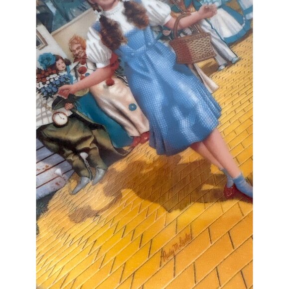 FOLLOW THE YELLOW BRICK ROAD 1991 Wizard Of Oz Limited Edition Plate #9734C - Picture 2 of 4